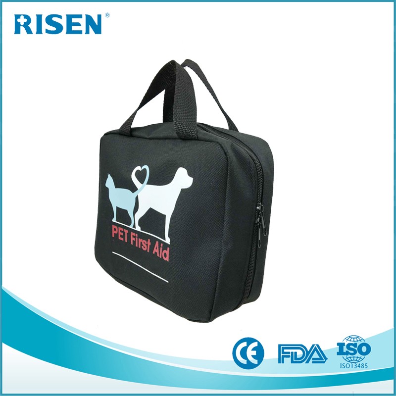 FDA approved customize logo printing mini portable pet first aid kit first aid pouch