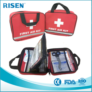 FDA approved manufacture reflective travel sport first aid medical bag kit/first aid pouch